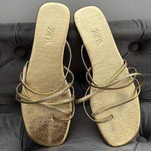 Gold Zara Sandal